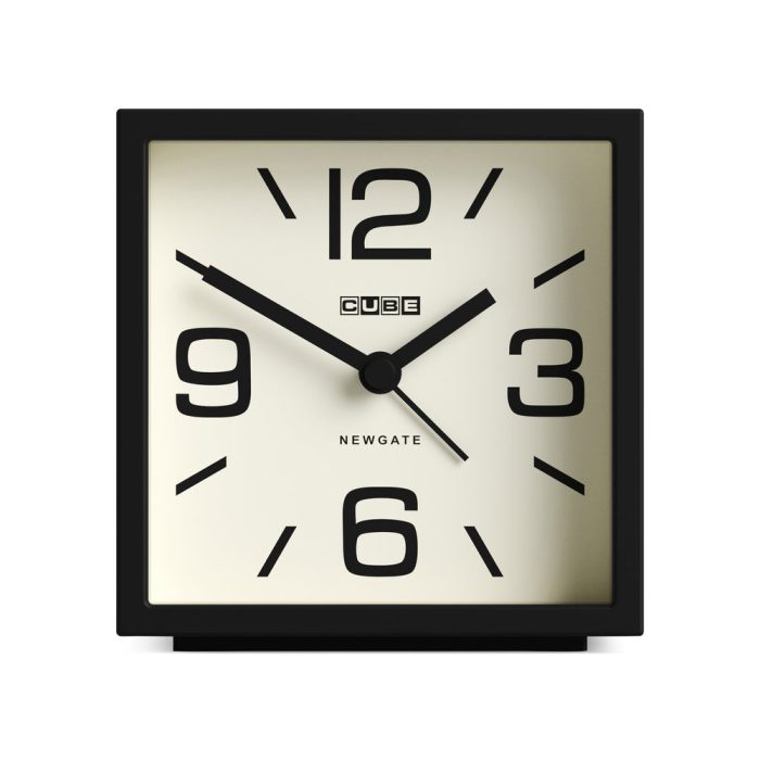 Newgate Cube Alarm Clock – Black