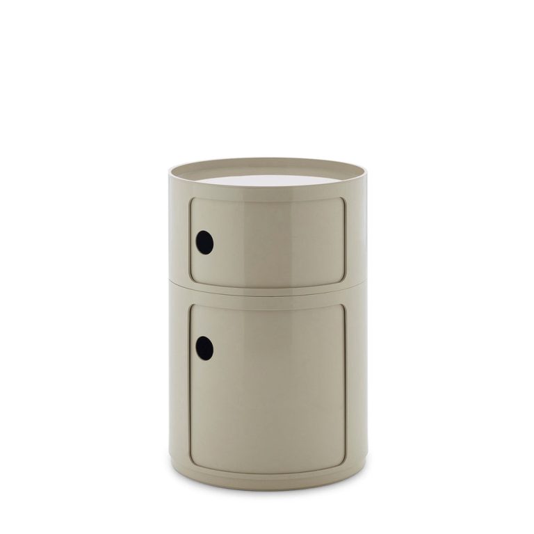 Kartell Componibili Classic Big 2 Tier Storage – Taupe