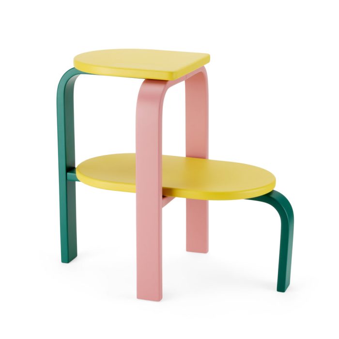 Altura Step Stool & Side Table – Tri-Color