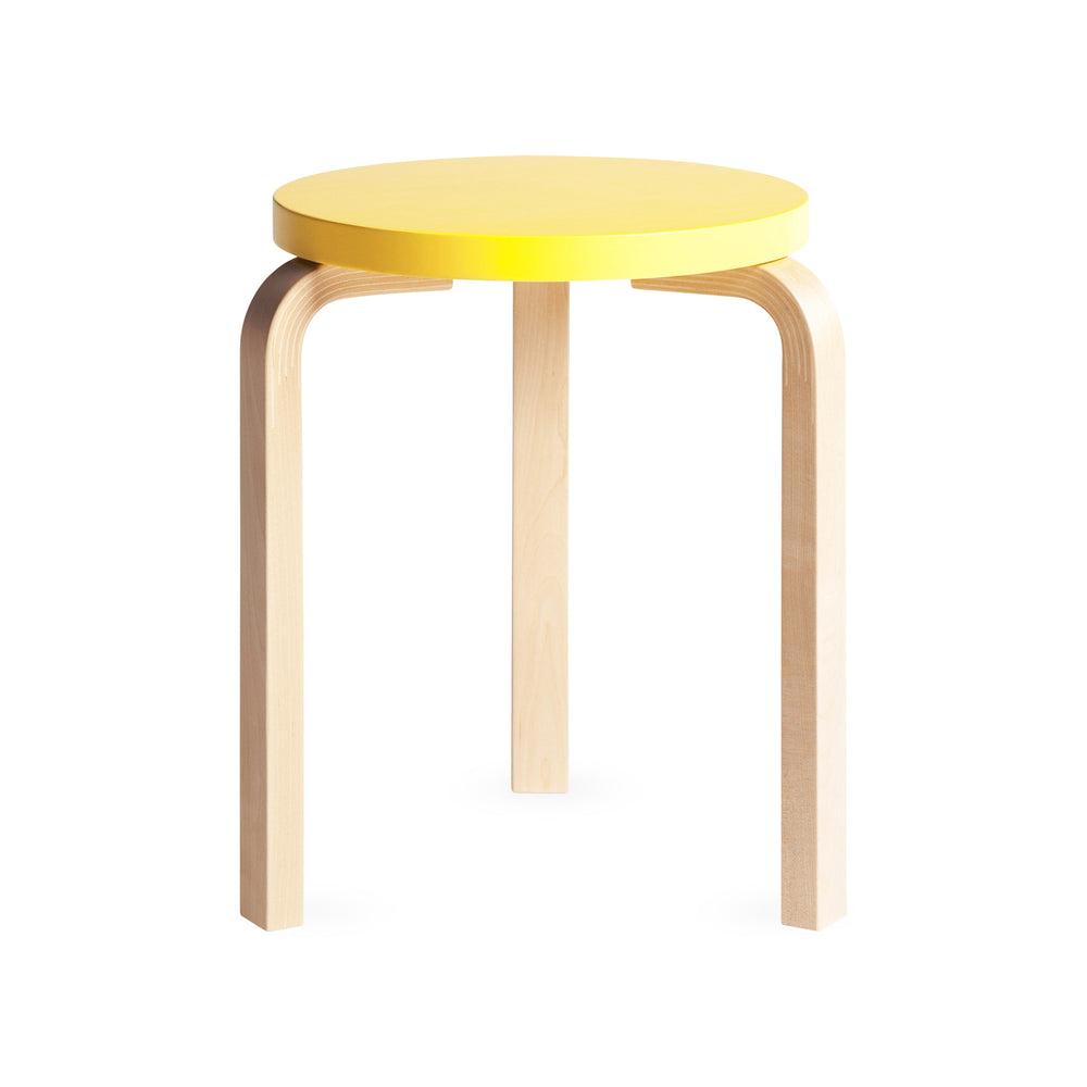 Artek Aalto Stacking Stool 60 – Yellow