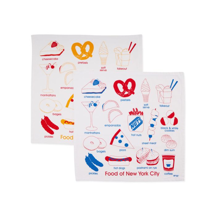 NYC Food Cotton Napkins – Set of 2