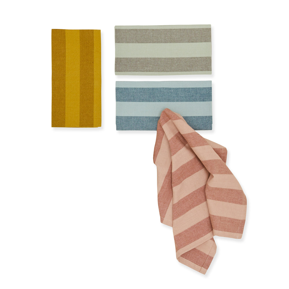 Essential Striped Table Linens – Set of 4 – Napkins S/4