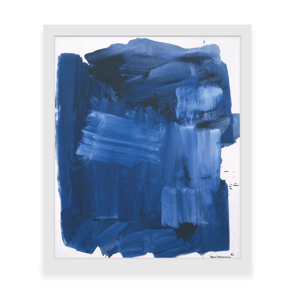 Hans Hofmann: Blue Monolith Framed Print