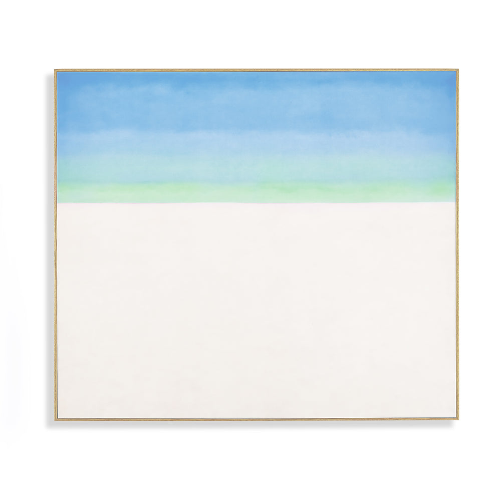 Georgia O’Keeffe: Sky with Flat White Cloud Framed Print