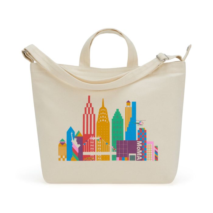MoMA Pattern Skyline BAGGU Horizontal Canvas Duck Bag