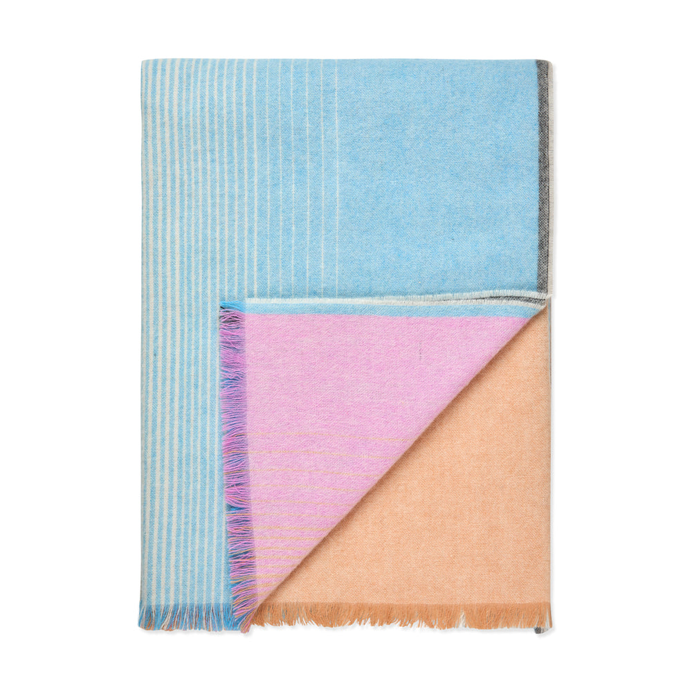 Carte Postale Wool Throw Blanket