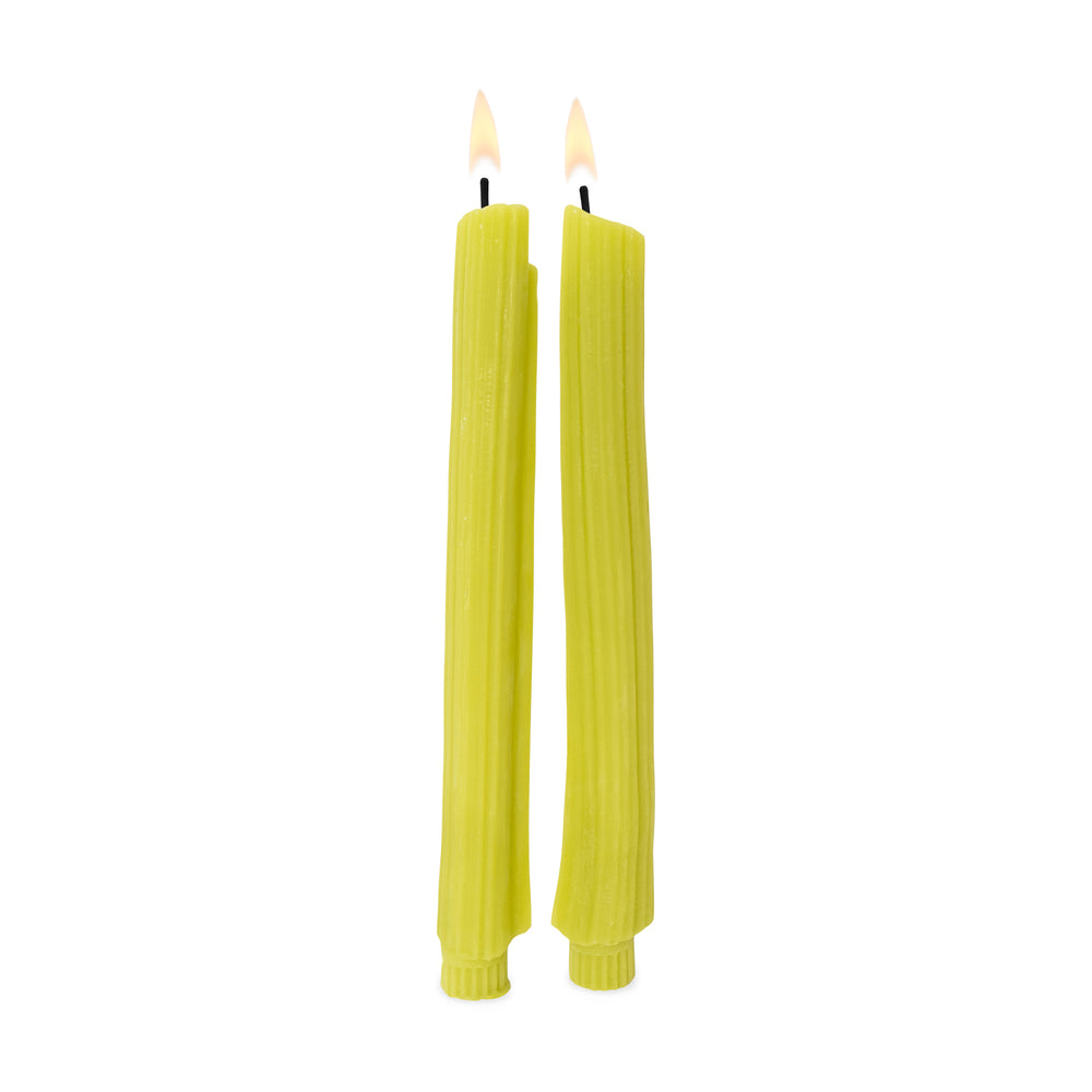 Veggie Taper Beeswax Candles – Set of 2 – Green