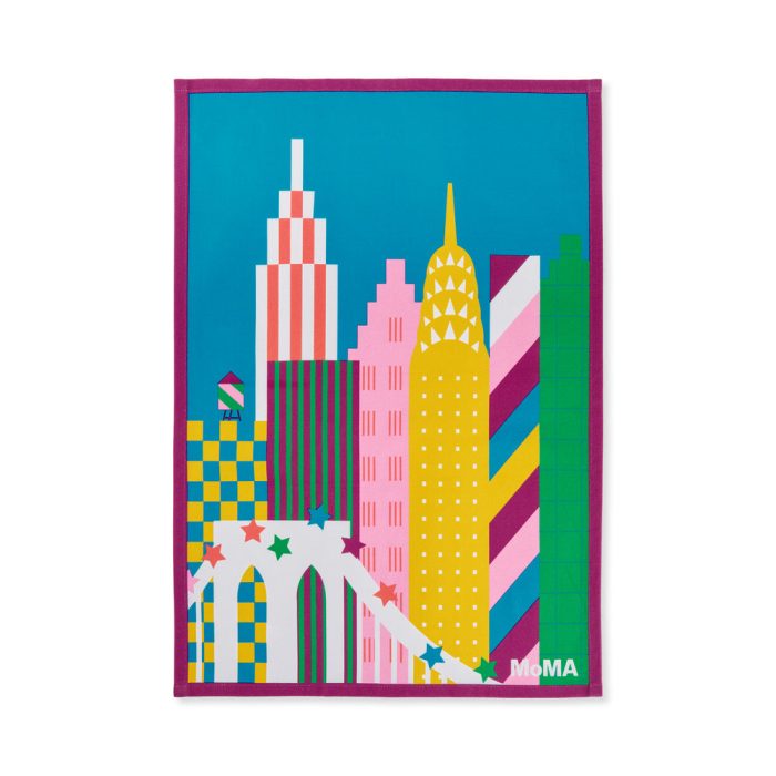 MoMA Pattern Skyline Cotton Tea Towel