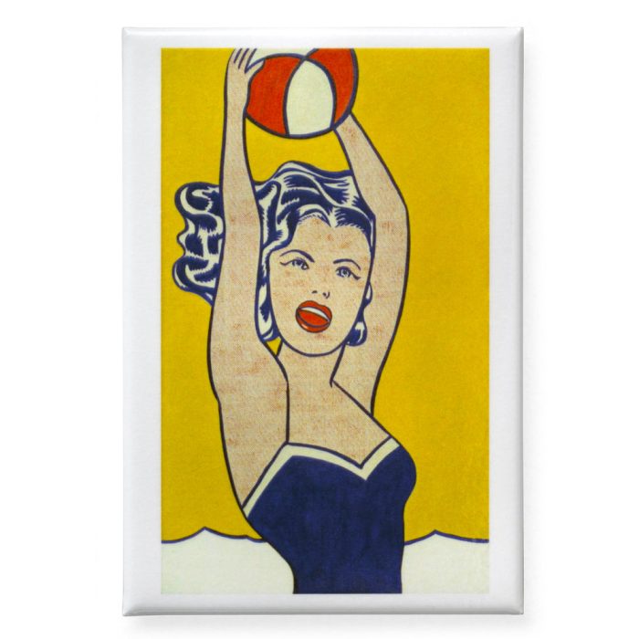 Lichtenstein: Girl with Ball Magnet