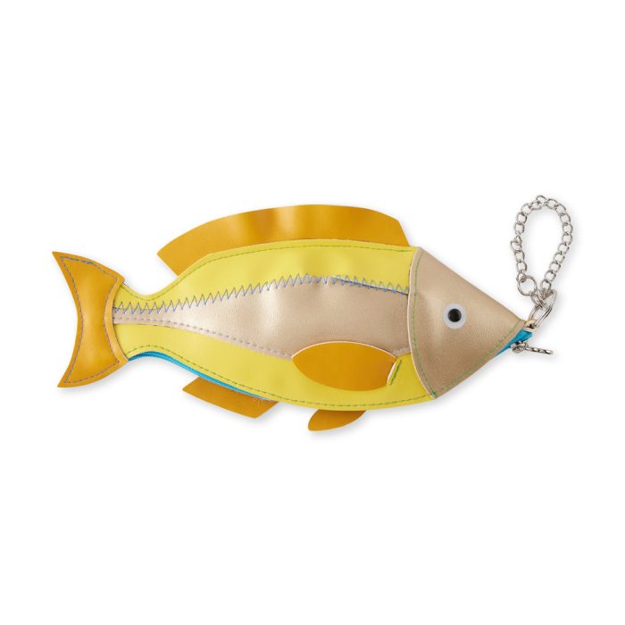 Fish Zip Pouch – Yellow