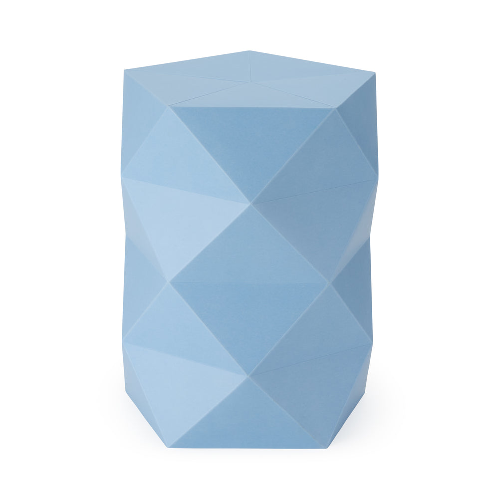 Origami Recycled Paper Stool – Light Blue