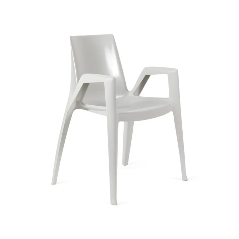 ArcoBellini Stacking Chair from Heller – Gray Pearl