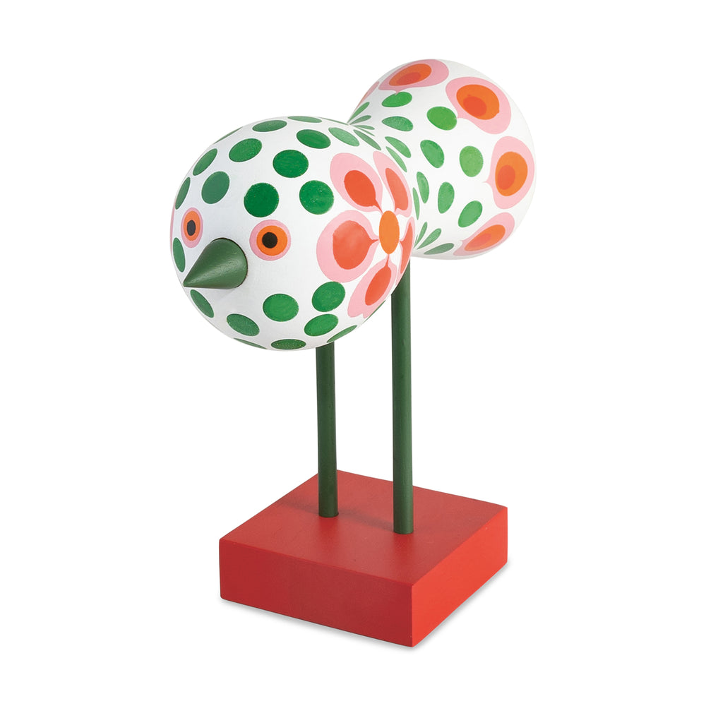 Lisa Larson Wooden Bird Object – Red Base