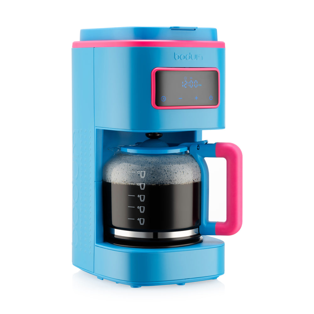 Bodum Programmable 12-Cup Coffee Maker – Neon Blue
