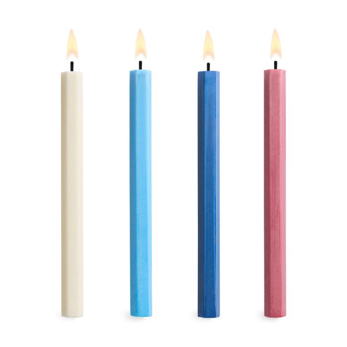 HAY Shape Candles – Set of 4 – Marine