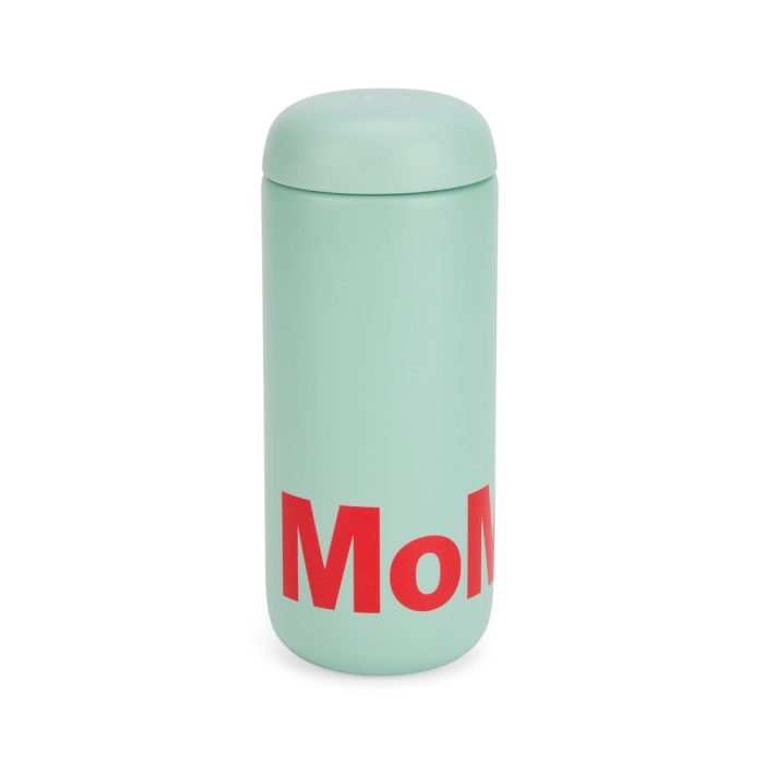 Colorful MoMA Insulated Travel  Mug – Mint/ Red