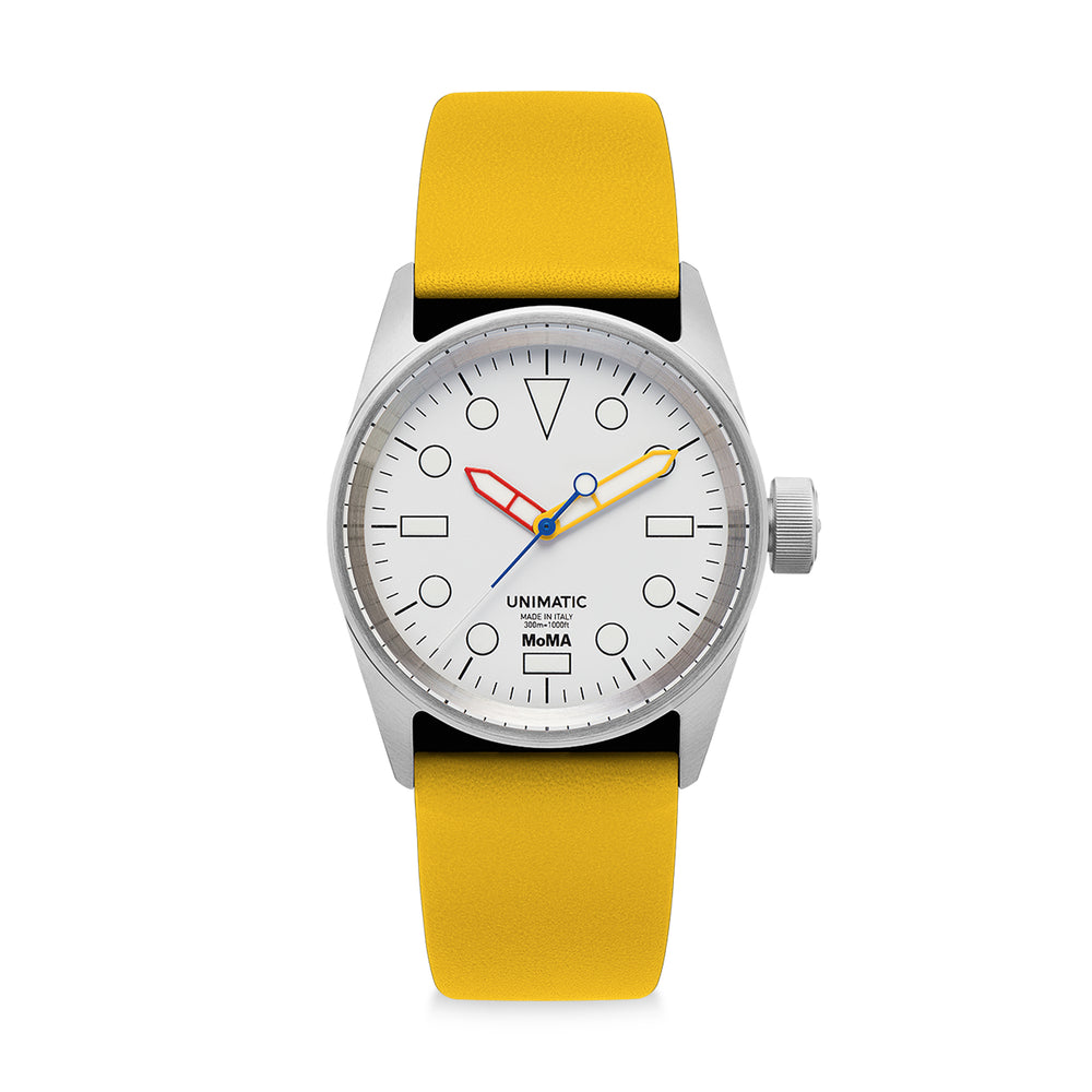 MoMA Unimatic De Stijl Modello Cinque Watch – Yellow