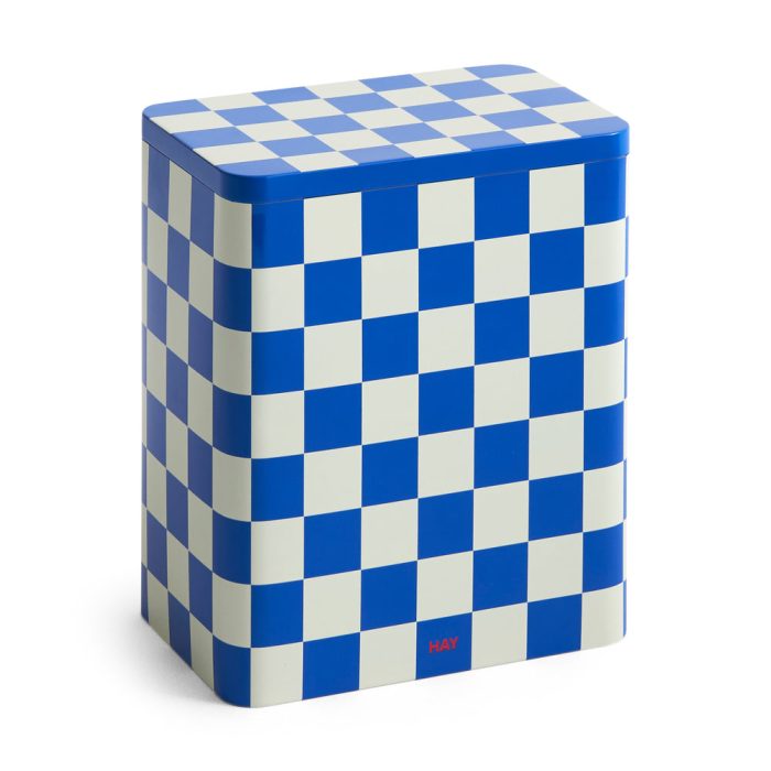 HAY Tin Container – Blue/ Off White