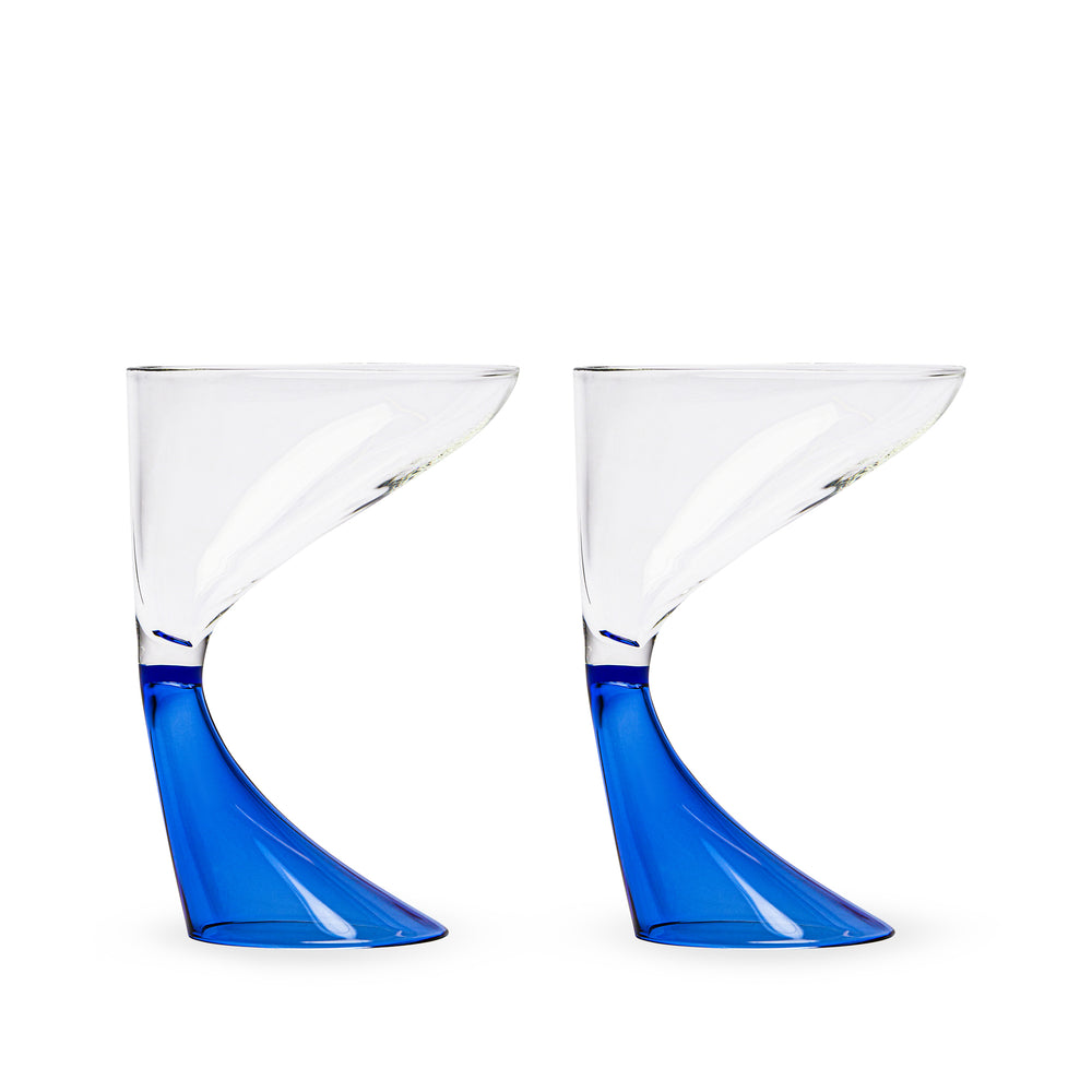 Arch Cocktail Glasses – Set of 2 – Blue