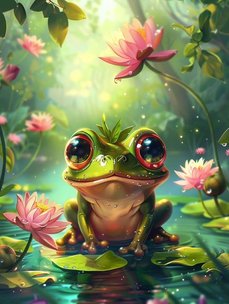 Fantasy Frog in Bloom