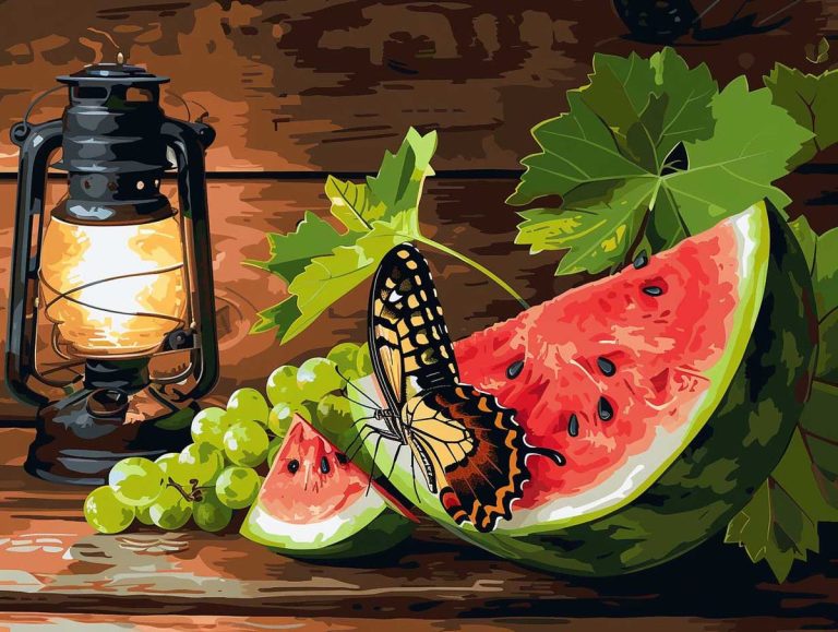 Glowing Lantern & Butterfly