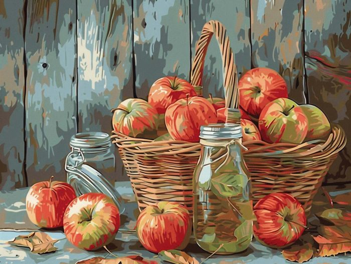 Rustic Apple Basket