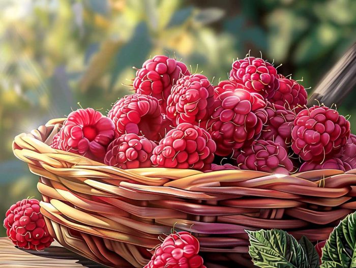 Sun-Kissed Raspberry Basket