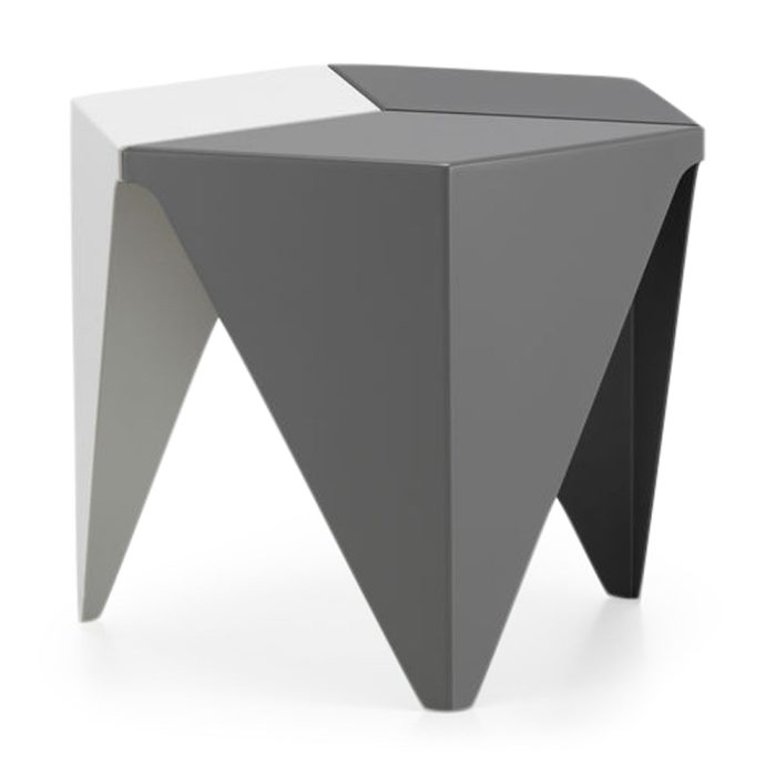 Isamu Noguchi Prismatic Side Table – Gray