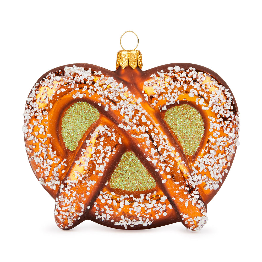 NYC Glass Holiday Ornament – Pretzel