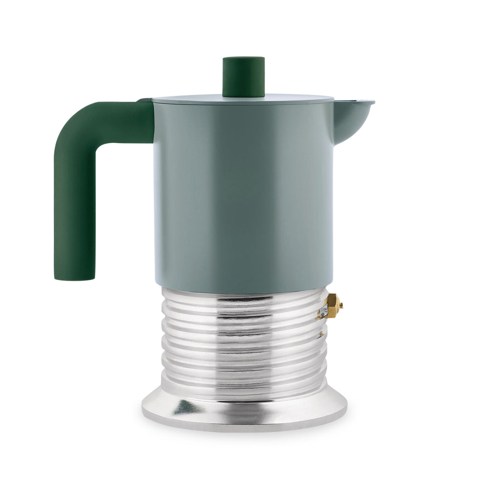 Alessi Vite 3-Cup Stovetop Espresso Maker – Teal