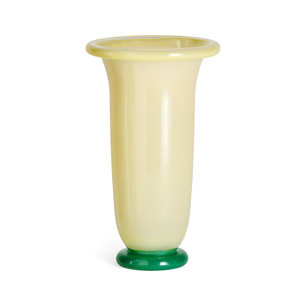 HAY Empire Glass Vase – Lemon/ Sand/ Green