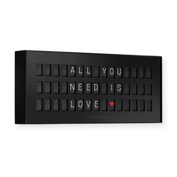 Vestaboard Note Split-Flap Messaging Display – Black
