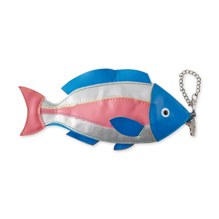 Fish Zip Pouch – Blue/ Pink