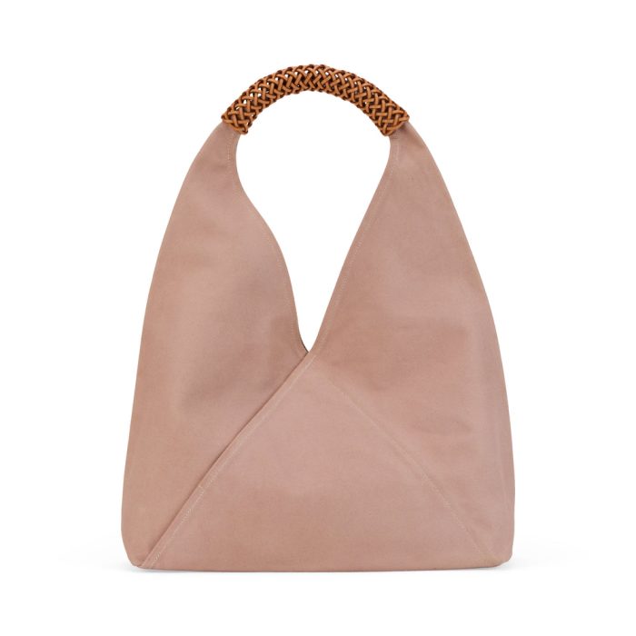 Kamaro’an Natural Dyed Woven Triangle Tote Bag – Purple
