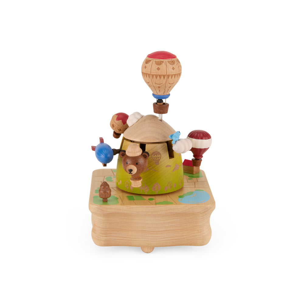 Hot Air Balloon Wooden Music Box