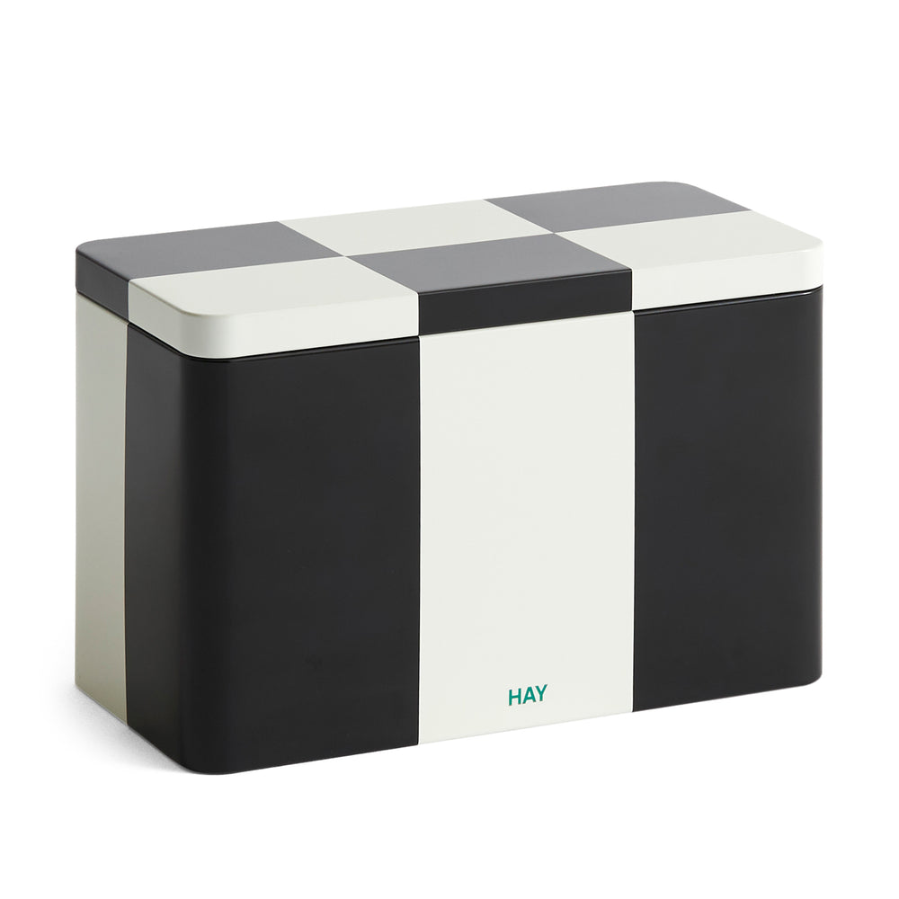 HAY Tin Container – Black/ Off White