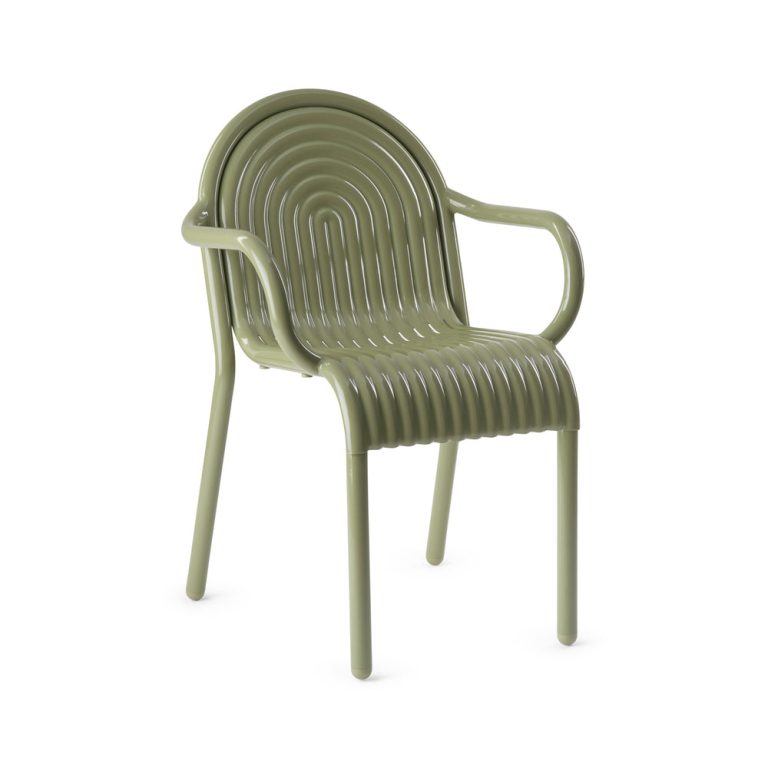 Tom Dixon Groove Outdoor Stacking Armchair – Moss