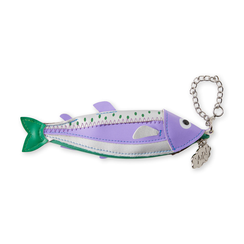 Fish Zip Pouch – Purple