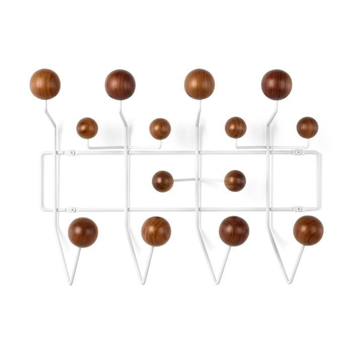 Eames Hang-It-All Coat Rack from Herman Miller – White/ Walnut