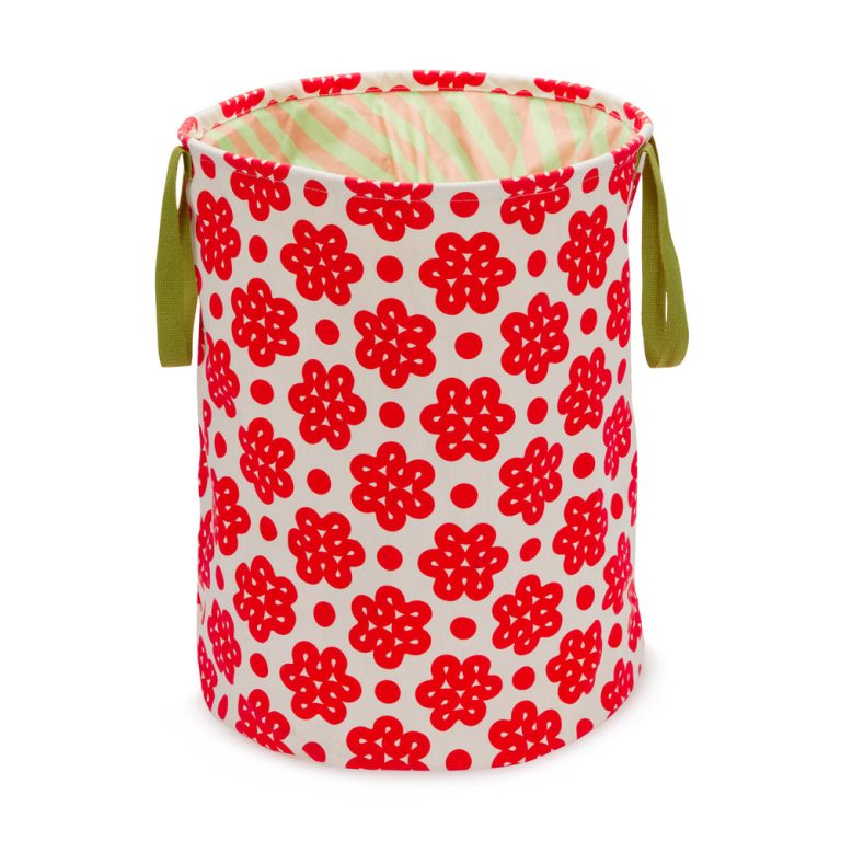 Dusen Dusen Canvas Laundry Bin – Raspberry