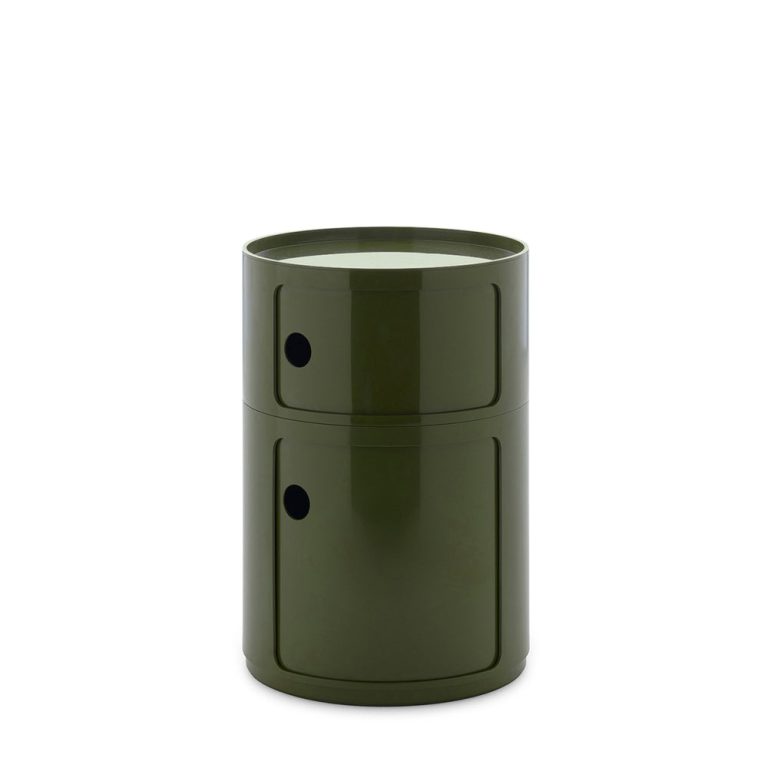 Kartell Componibili Classic Big 2 Tier Storage – Forest Green