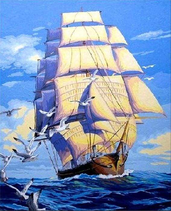 Boat and Seagulls