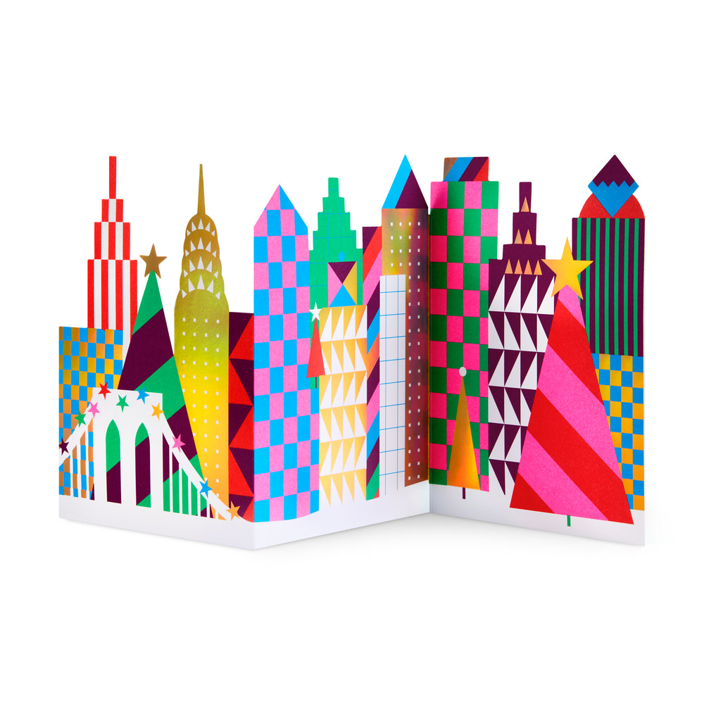 MoMA Pattern Skyline Holiday Cards – Set of 8