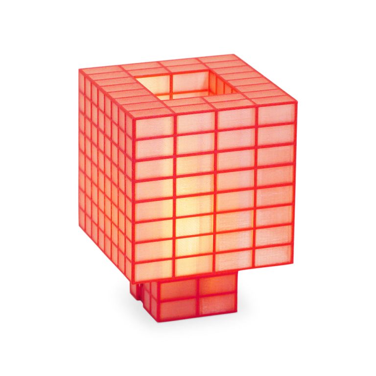 Tesser Portable Lamp – Pink/ Red