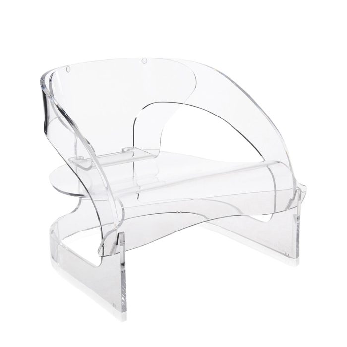 Joe Colombo 4801 Armchair by Kartell – Clear