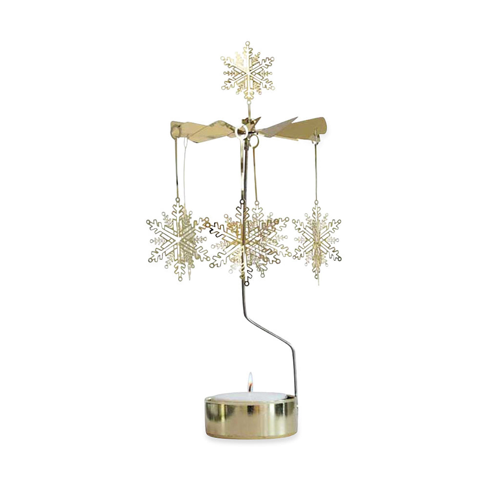 Rotating Snowstar Candle Holder