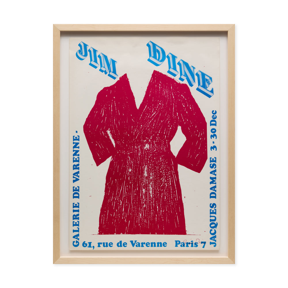 Jim Dine Exposition 74 Framed Poster