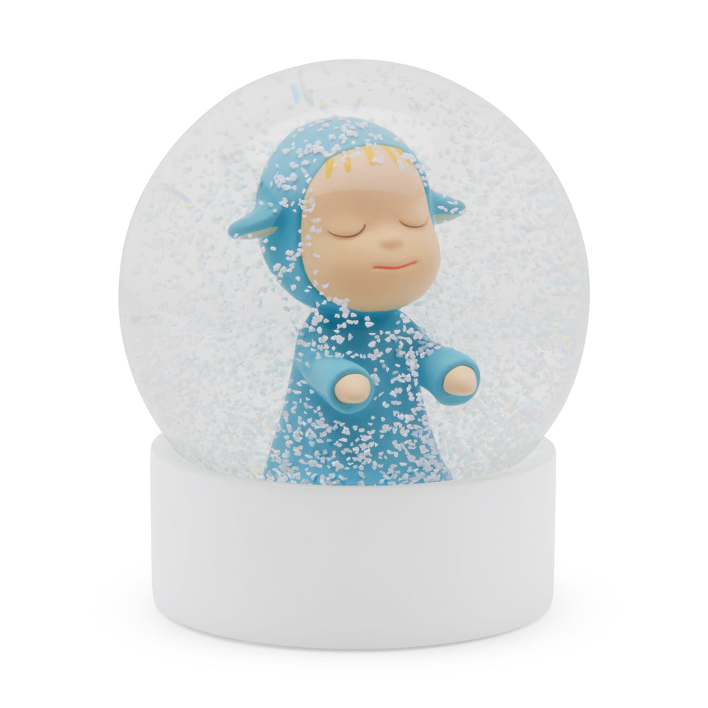 Yoshitomo Nara Little Wanderer Snow Globe – Blue