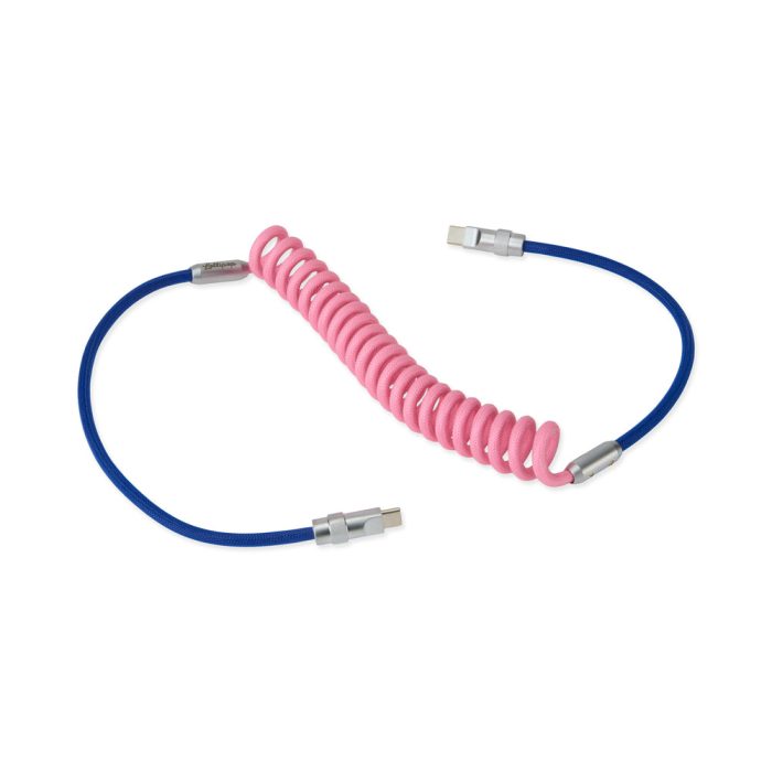 Lollipop USB-C to USB-C Charging Cable – Pink / Blue