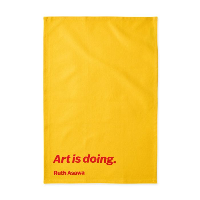 MoMA Artist Quote Cotton Tea Towel – Ruth Asawa